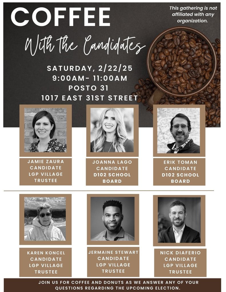 Coffee with the Candidates Event Flyer