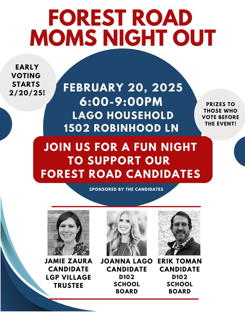 Forest Road Mom's Night Out flyer